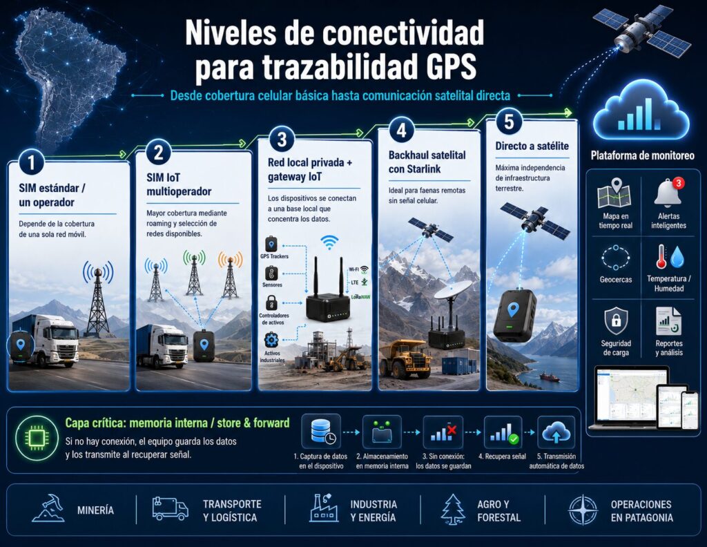 Pacific IoT en operación - monitoreo de carga y flota