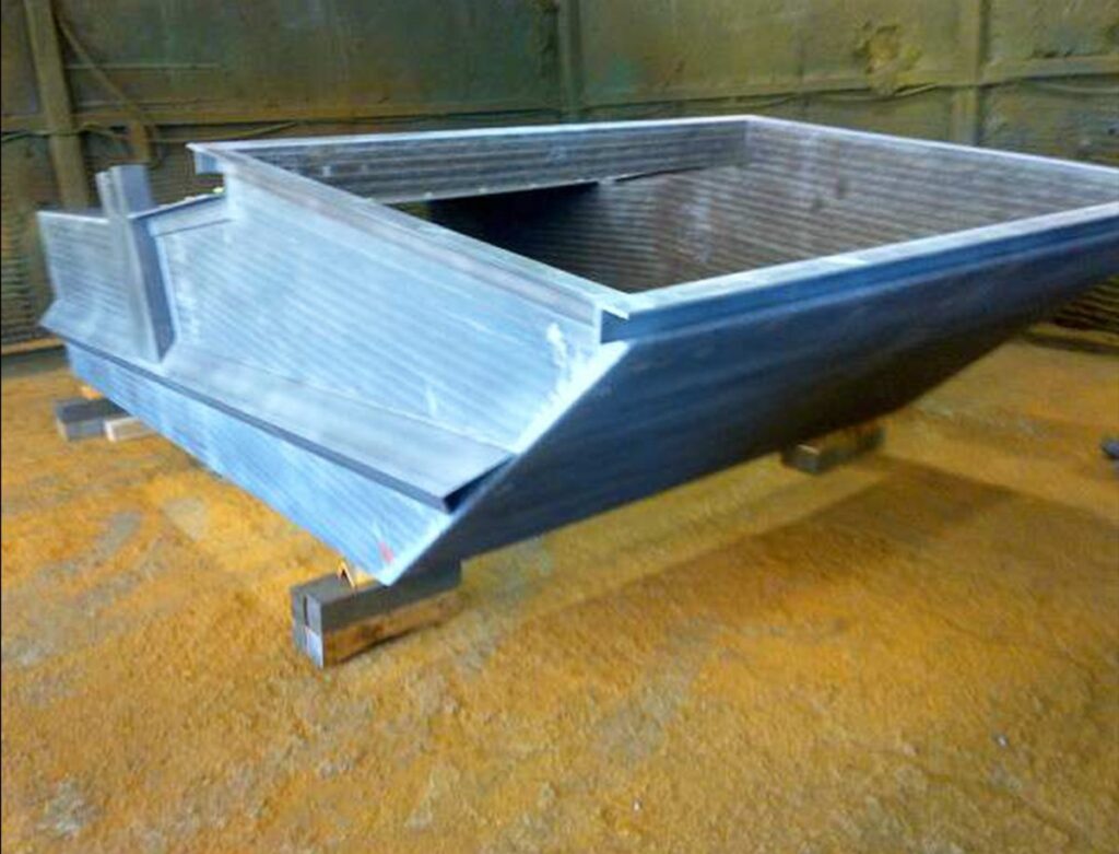 Chute fabricado a medida con placa antidesgaste Trimay Wear Plate