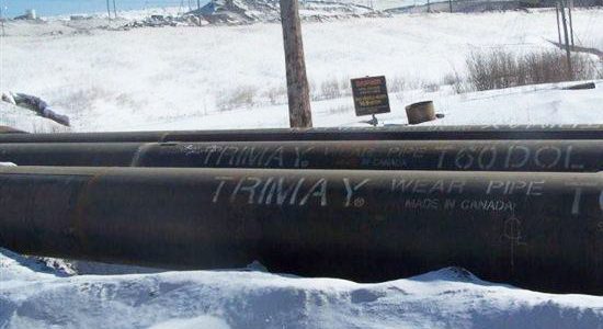 Tuberia antidesgaste Trimay de 28 pulgadas con recubrimiento interior de carburo de cromo